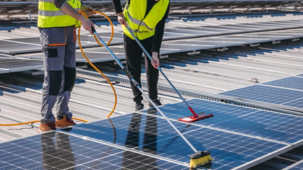 solar panel cleaning