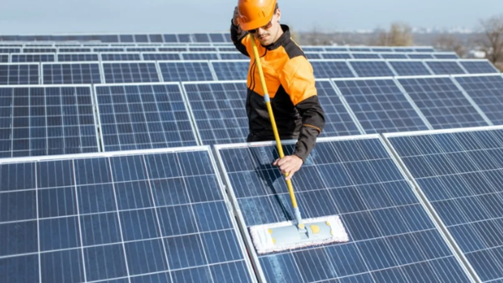 best way to clean solar panels