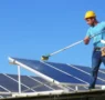 solar panel cleaning
