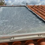 Solar panel hail damage