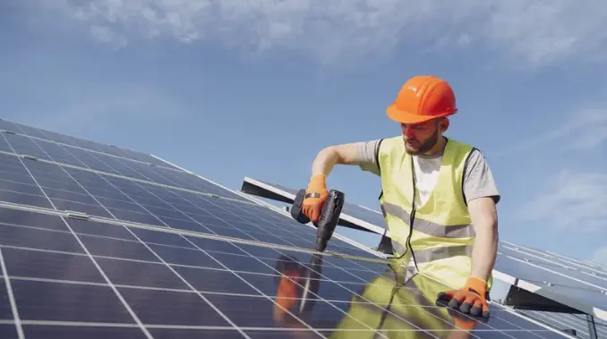 Solar panel hail damage